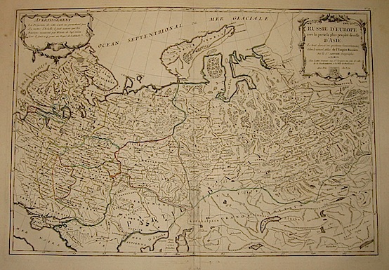 Janvier Jean Robert Russie d'Europe avec la partie la plus peuplée de celle d'Asie... 1762 Parigi